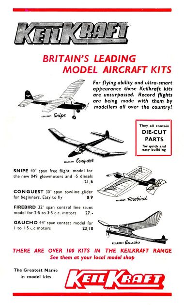 1964: "Keil Kraft: Britain's leading model aircraft kits", Aeromodeller magazine