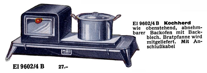 File:Kochherd - Cooker, with Removable Oven, black, El-9602-4B (MarklinCat 1939).jpg