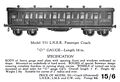 LNER Passenger Coach 11652, Bowman Models 551 (BowmanCat ~1931).jpg