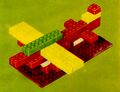 Lego Mursten aeroplane, end-slots (Lego ~1953).jpg
