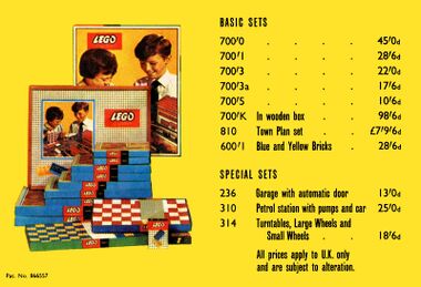 ~1964: Lego Basic Sets and Special Sets