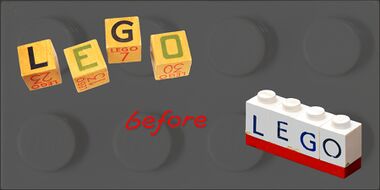 Lego before Lego, dark logo