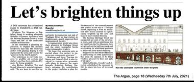 July 2021: article in The Argus
