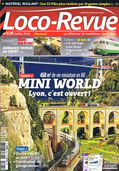 2016: Front cover of Loco-Revue No 828, with red masthead