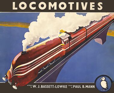 "Locomotives" book, rear cover