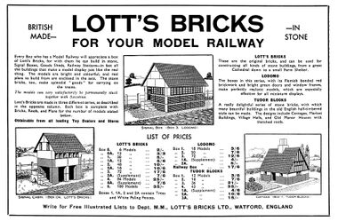 1933: "For your model railway"