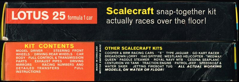 File:Lotus 25 Racing Car kit, box side artwork (Scalecraft).jpg