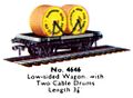 Low-sided Wagon with Cable Drums, Hornby Dublo 4646 (DubloCat 1963).jpg