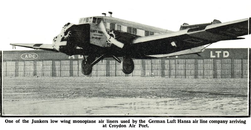 File:Lufthansa Junkers, arriving at Croydon (MM 1931-08).jpg