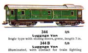 Luggage Van DR, 00 gauge, Märklin 344 344B (Marklin00CatGB 1937).jpg