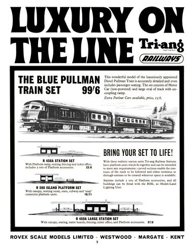 1965: "Luxury on the Line", Blue Pullman Train Set