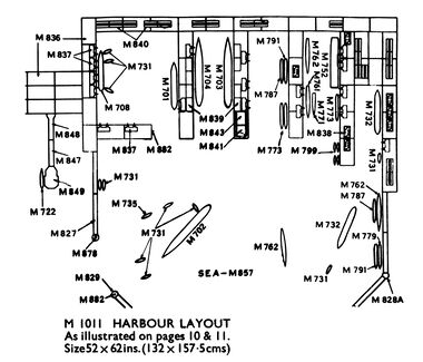1960: Plans for the M 1011 Harbour layout