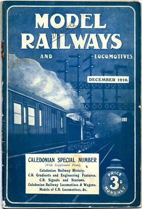 Model Railways and Locomotives magazine, cover, December 1910