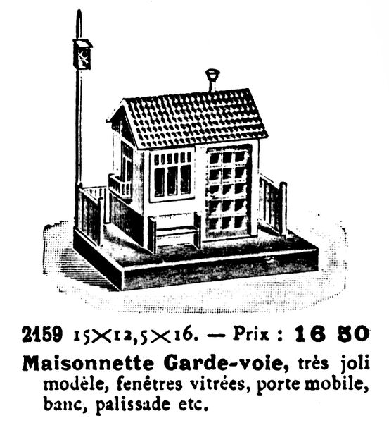 File:Maisonette Garde-voie - Watchman's Hut, Märklin 2159 (MärklinCatFr ~1921).jpg