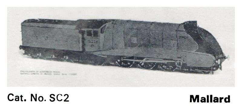 File:Mallard locomotive, LNER A4, card model (Trix1800 SC2).jpg