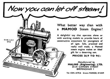 1960: Mamod S.E.2 Stationary Steam Engine