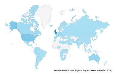 Global Visitor Map for the website, by Country (October 2018). Yes, we had people from Mongolia and Iceland
