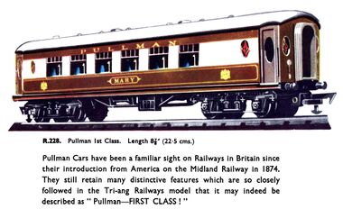 1957: "Mary" First Class Pullman Car, Tri-ang Railways R.228