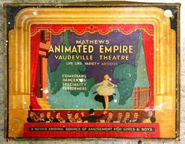 Box lid, Mathews Animated Empire Vaudeville Theatre
