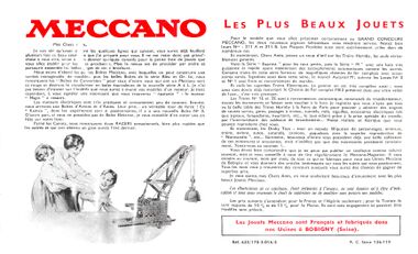 "Meccano, Les Plus Beaux Jouets", 1935-36