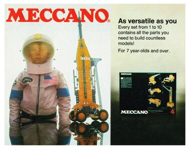 1976:"Meccano: As versatile as you"