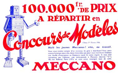 Meccano 100,000 Fr. Prize Competition (1935-36)