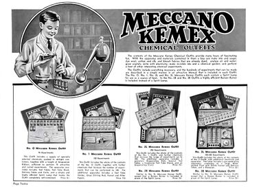~1934: Meccano Kemex Chemical Outfits