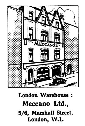 1929: Marshall Street, London warehouse