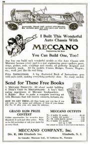 1922 Meccano US advert
