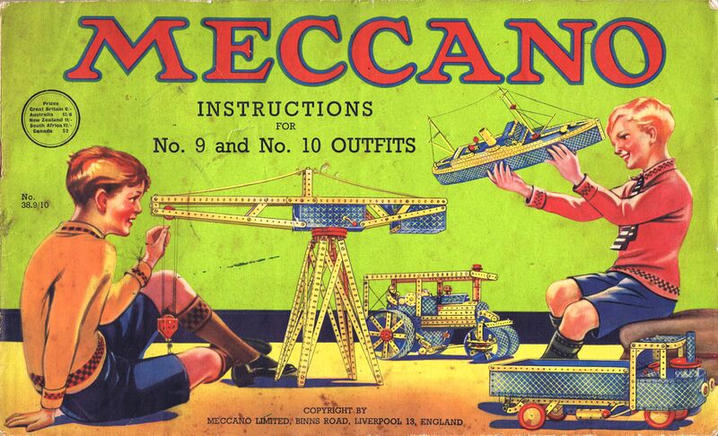 File:Meccano instructions book No 9-10, blueandgold.jpg