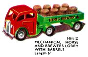 Mechanical Horse and Brewers Lorry with Barrels, Triang Minic (MinicCat 1950).jpg