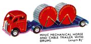 Mechanical Horse and Cable Trailer with Drums, Triang Minic (MinicCat 1950).jpg