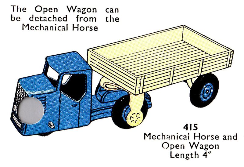 File:Mechanical Horse and Open Wagon, Dinky Toys 415 (DinkyCat 1956-06).jpg