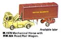 Mechanical Horse with Road-Rail Wagon, Minic Motorways M1570 RM924 (TriangRailways 1964).jpg