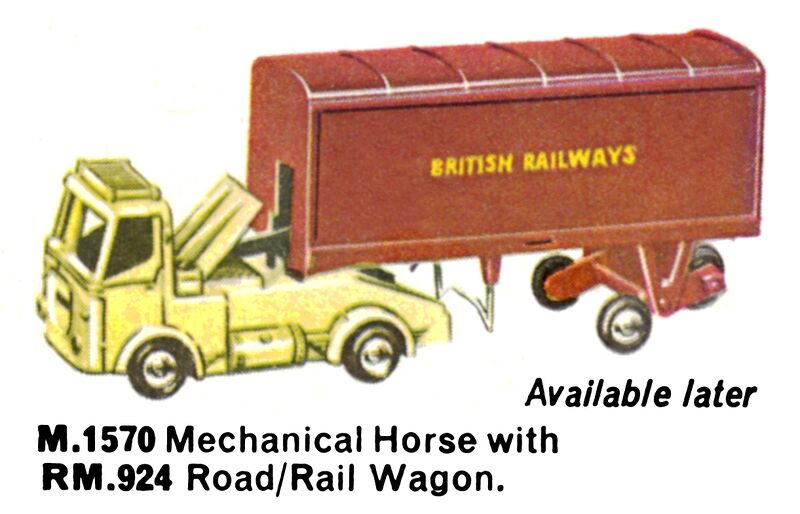 File:Mechanical Horse with Road-Rail Wagon, Minic Motorways M1570 RM924 (TriangRailways 1964).jpg