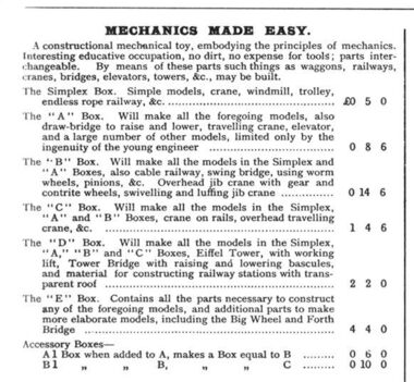 "Mechanics Made Easy" range, 1907