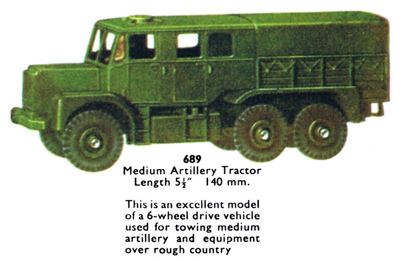 File:Medium Artillery Tractor, Dinky Toys 689 (DTCat 1958).jpg