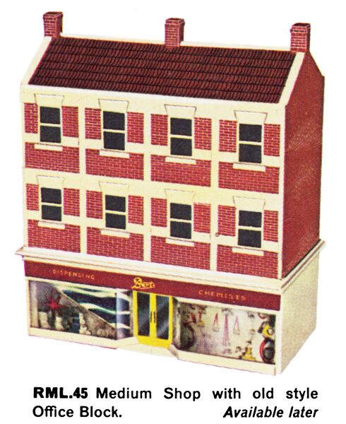 File:Medium Shop with old-style Office Block, Model-Land RML45 (TriangRailways 1964).jpg