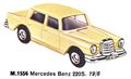 Mercedes Benz 220S, Minic Motorways M1556 (TriangRailways 1964).jpg