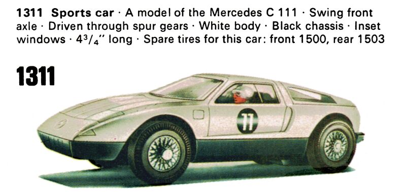 File:Mercedes C111 Sports Car, Marklin Sprint 1311 (Marklin 1973).jpg