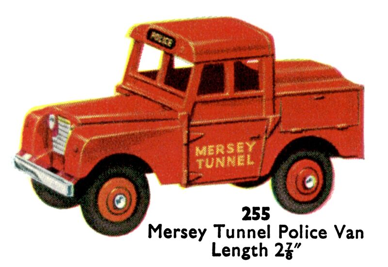 File:Mersey Tunnel Police Van, Dinky Toys 255 (DinkyCat 1957-08).jpg