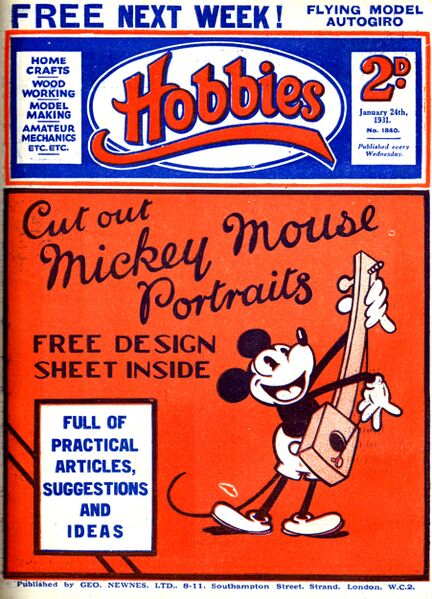 File:Mickey Mouse Cut-Out Portraits, Hobbies no1840 (HW 1931-01-24).jpg