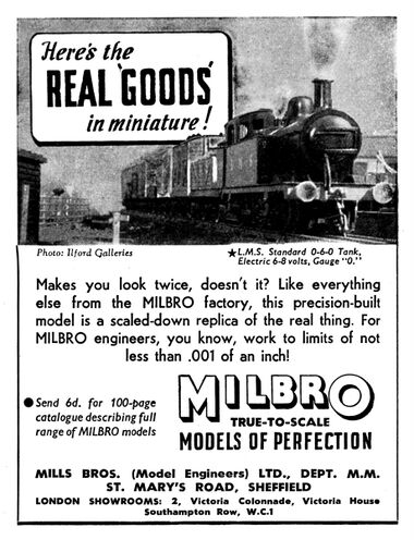 1940: Milbro Railway Models
