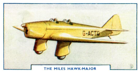Miles Hawk-Major, Card No 29 (GPAviation 1938).jpg