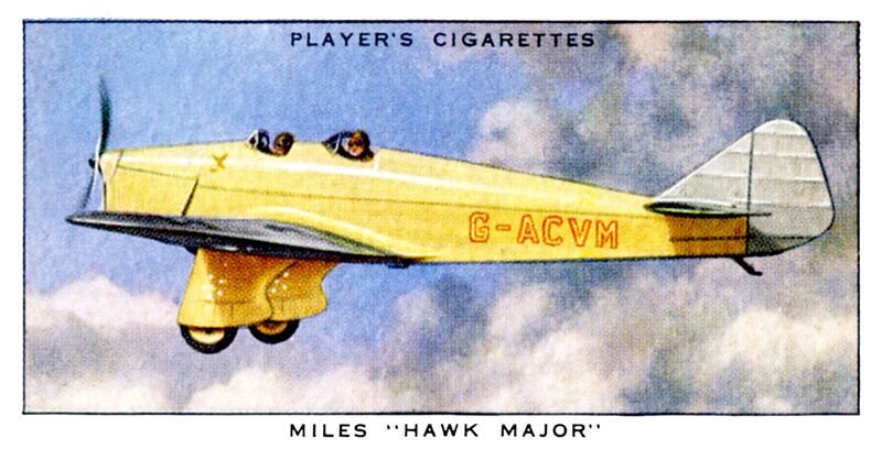 File:Miles Hawk Major, Card No 16 (JPAeroplanes 1935).jpg