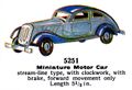 Miniature Motor Car, streamline with clockwork, Märklin 5251 (MarklinCat 1936).jpg