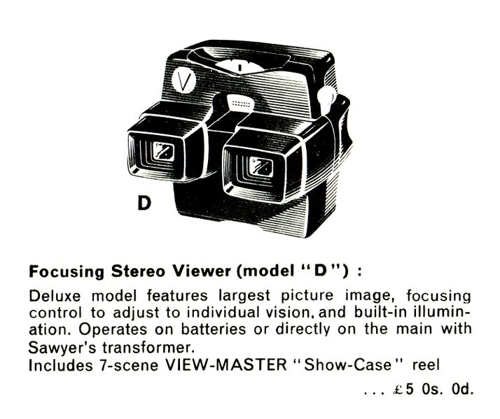 File:Model D Focusing Stereo Viewer, View-Master (ViewMasterRed ~1964).jpg