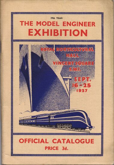 1937 Catalogue, Model Engineer Exhibition #19