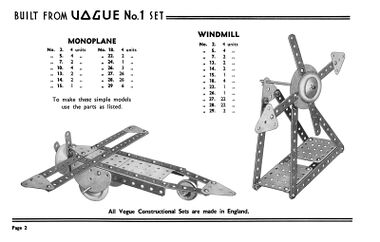 Monoplane and Windmill models