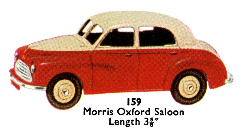 File:Morris Oxford Saloon, Dinky Toys 159 (DinkyCat 1957-08).jpg